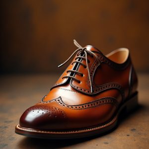Flux_Dev_Highly_detailed_intricately_textured_and_richly_toned_0 Vintage Leather Oxford
